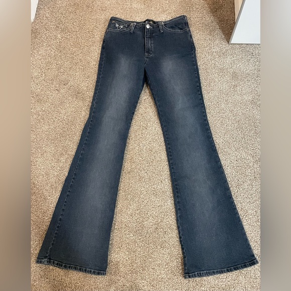Angels Denim - Y2K Angels Mid Rise Flared Blue Denim Jeans Size 26 Juniors 9